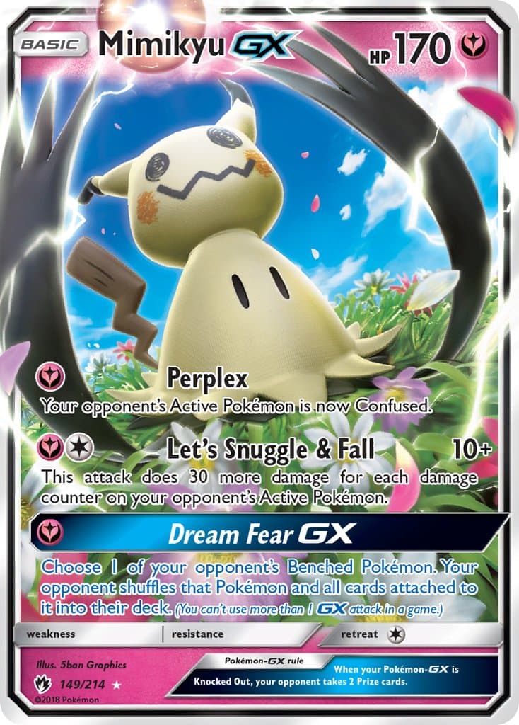 Mimikyu Gx — Lost Thunder Pokémon card