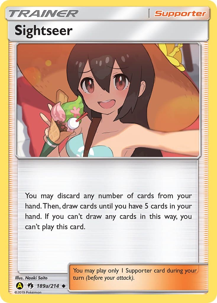 Sightseer Yaa Ya — Lost Thunder Pokémon card
