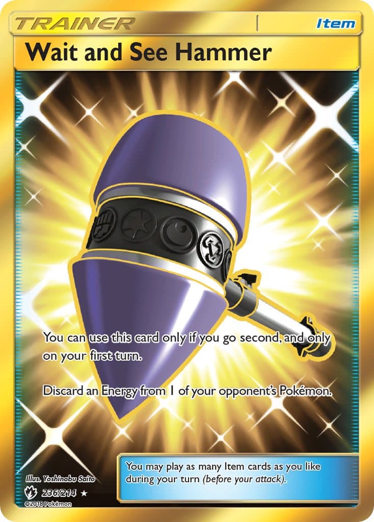 Wait And See Hammer — Lost Thunder Pokémon card