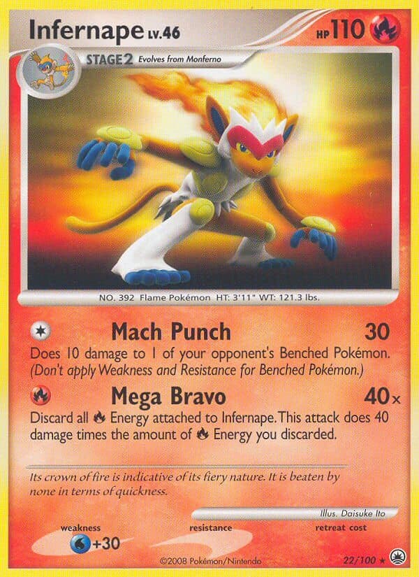Infernape — Majestic Dawn Pokémon card