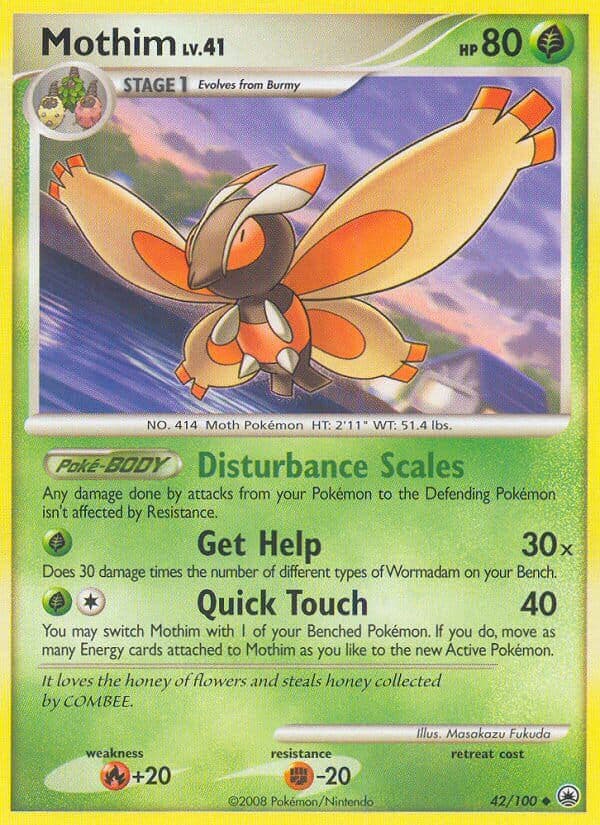 Mothim — Majestic Dawn Pokémon card