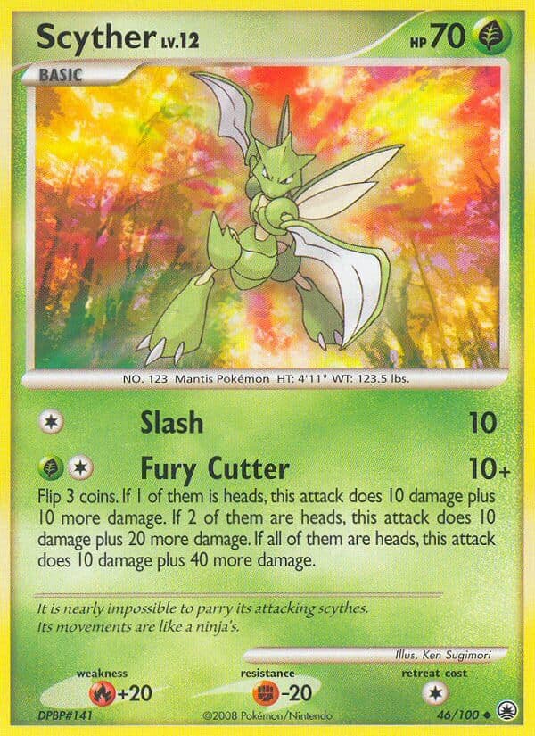 Scyther — Majestic Dawn Pokémon card