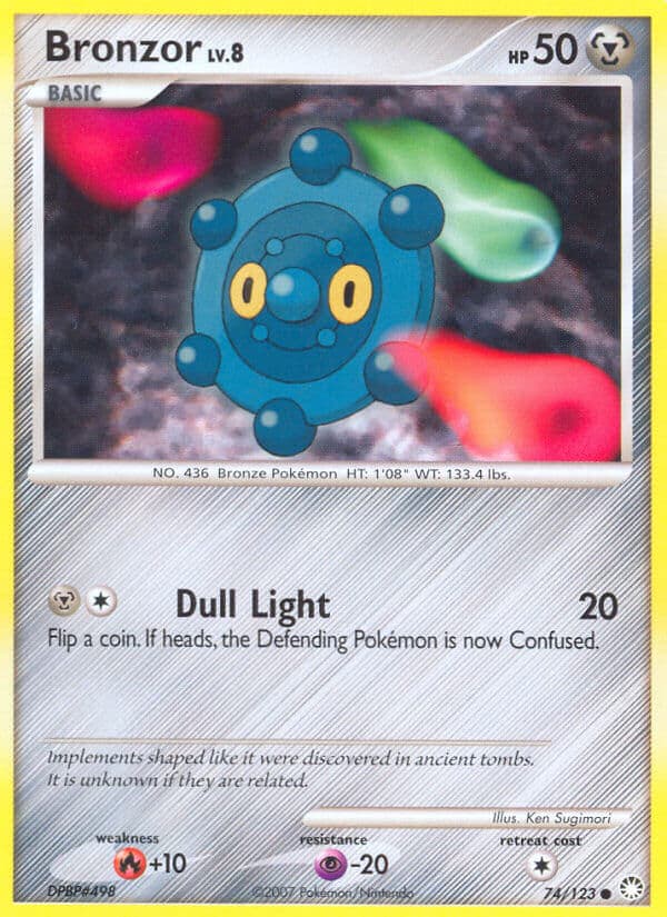 Bronzor — Mysterious Treasures Pokémon card