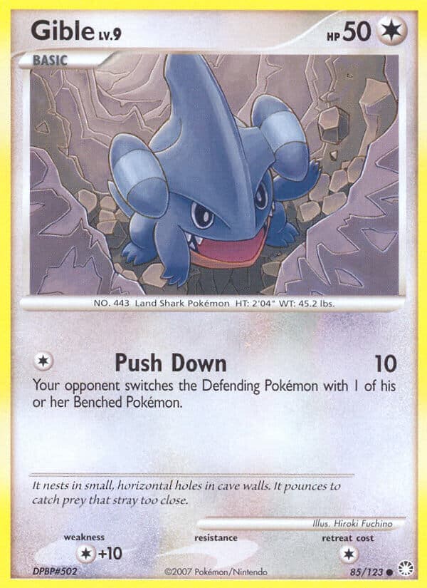 Gible — Mysterious Treasures Pokémon card