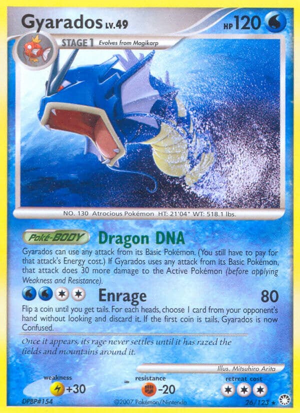 Gyarados — Mysterious Treasures Pokémon card