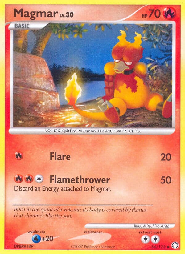 Magmar — Mysterious Treasures Pokémon card