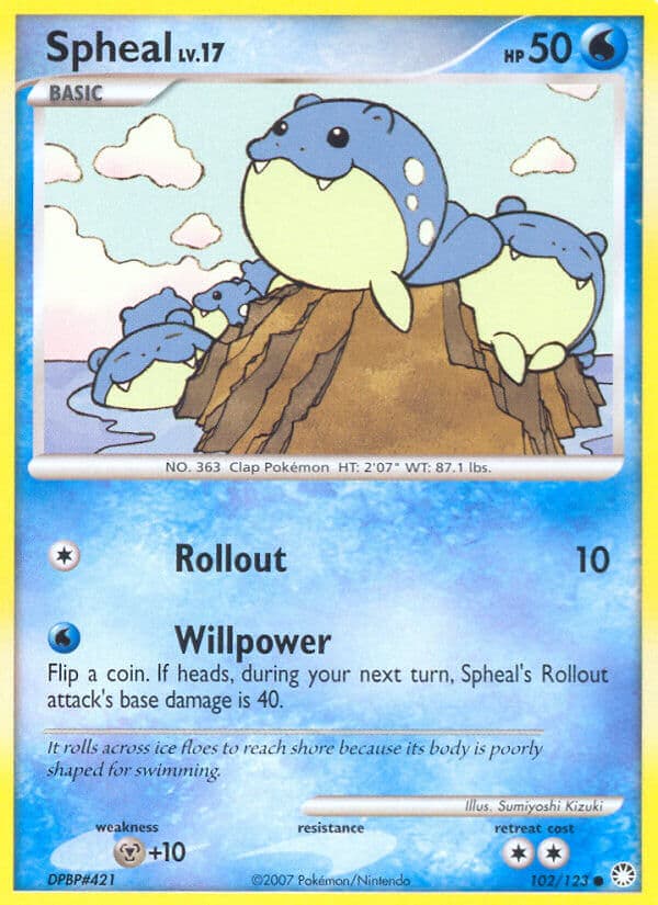 Spheal — Mysterious Treasures Pokémon card