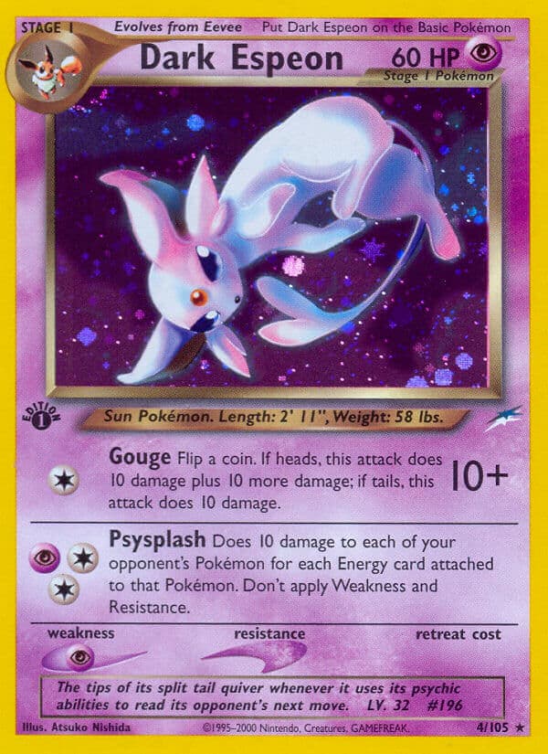 Dark Espeon — Neo Destiny Pokémon card