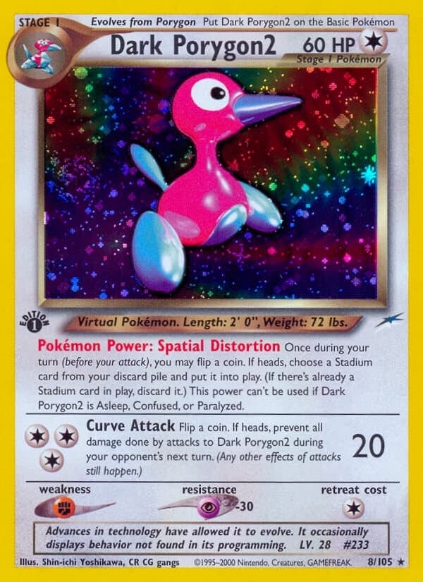 Dark Porygon2 — Neo Destiny Pokémon card