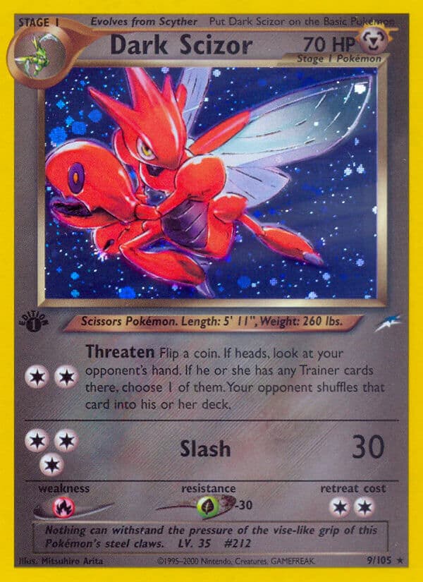 Dark Scizor — Neo Destiny Pokémon card