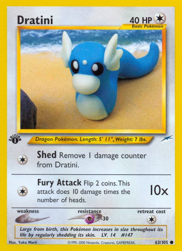 Dratini — Neo Destiny Pokémon card