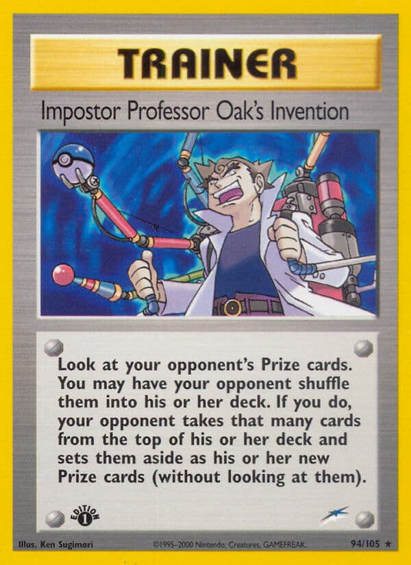 Impostor Professor Oaks Invention — Neo Destiny Pokémon card