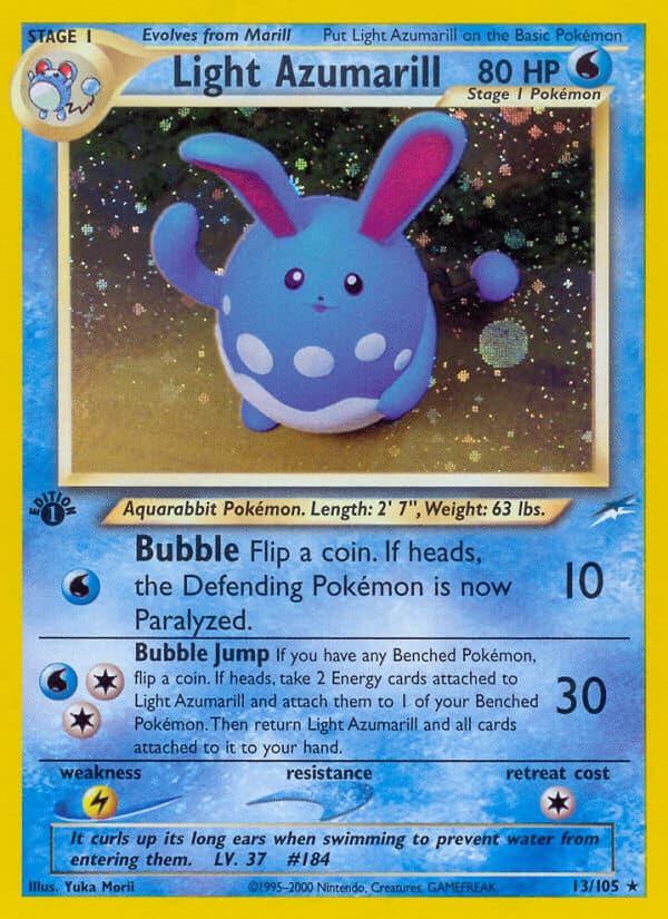 Light Azumarill — Neo Destiny Pokémon card