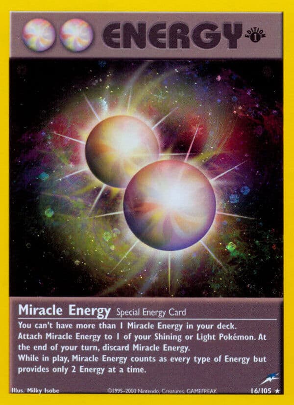 Miracle Energy — Neo Destiny Pokémon card