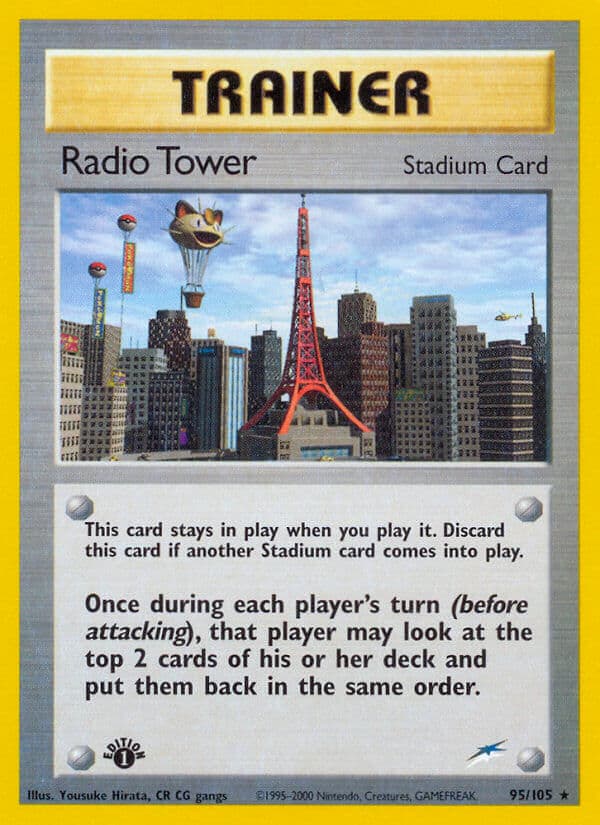 Radio Tower — Neo Destiny Pokémon card