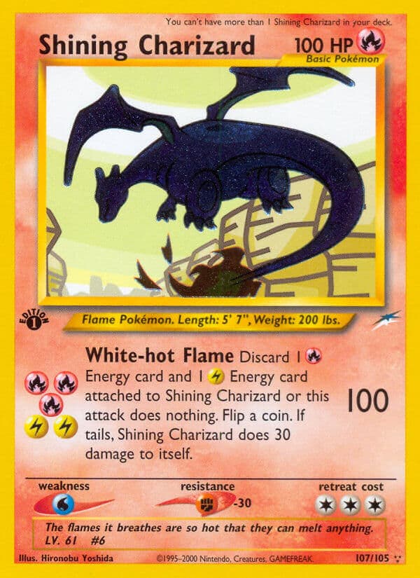 Shining Charizard — Neo Destiny Pokémon card