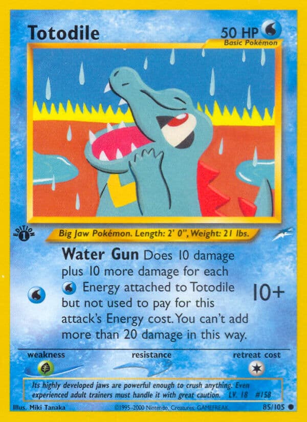 Totodile — Neo Destiny Pokémon card