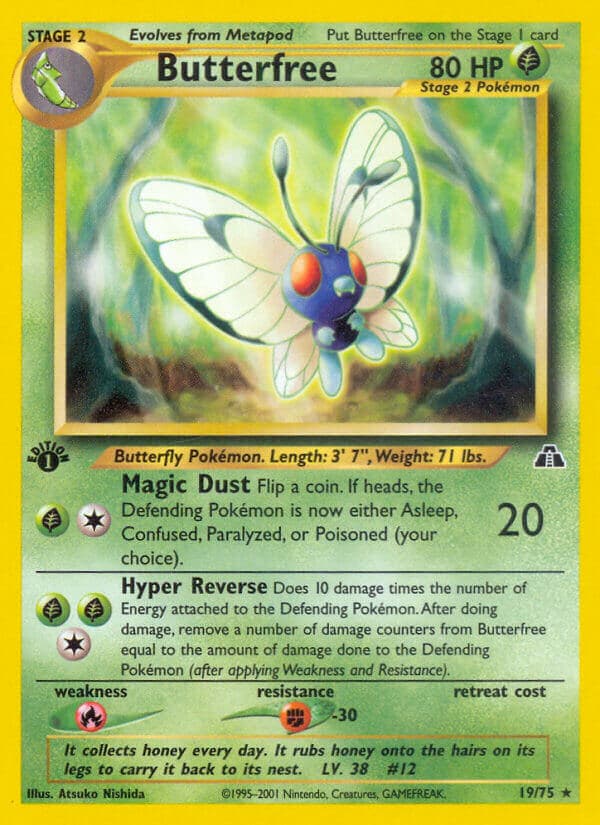 Butterfree — Neo Discovery Pokémon card