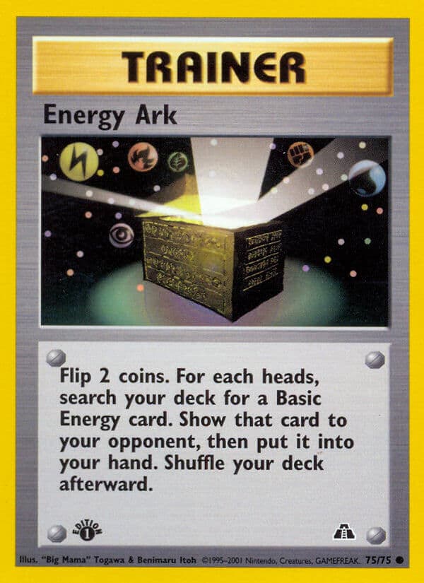 Energy Ark — Neo Discovery Pokémon card