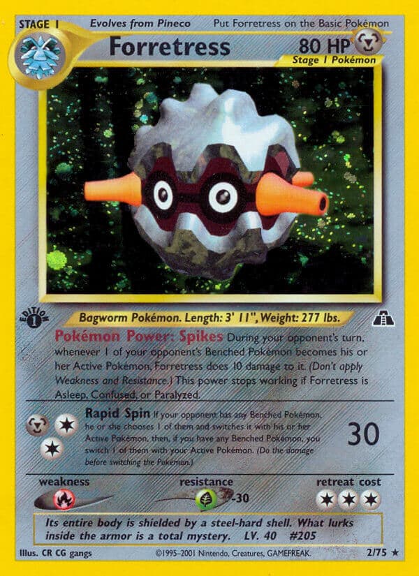 Forretress — Neo Discovery Pokémon card