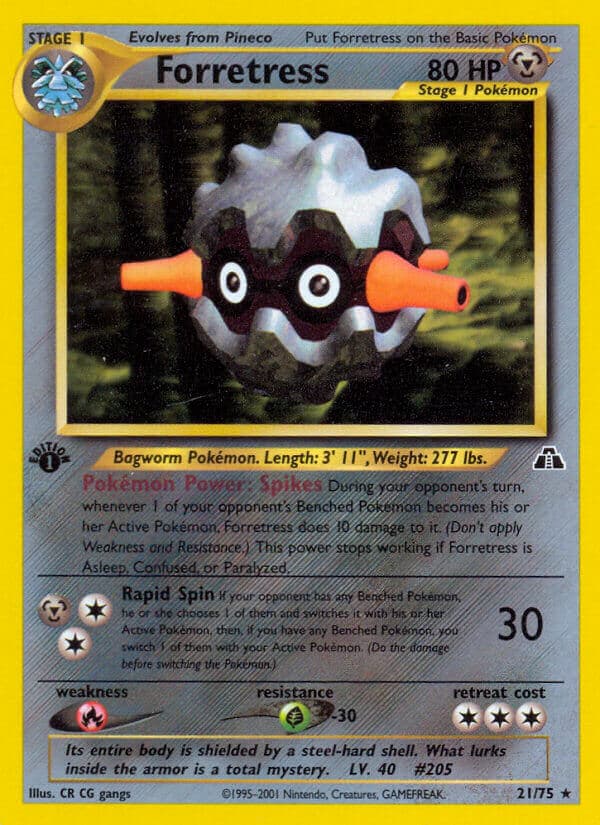 Forretress — Neo Discovery Pokémon card