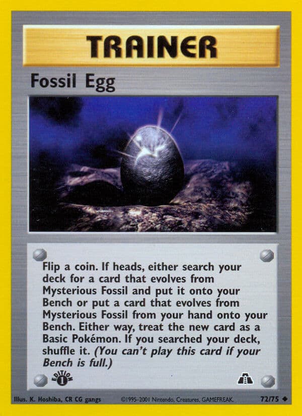 Fossil Egg — Neo Discovery Pokémon card