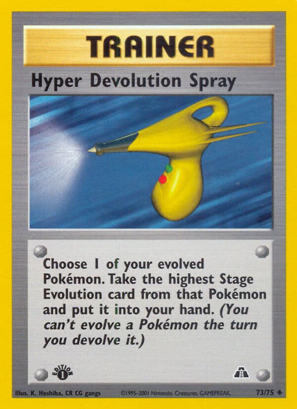 Hyper Devolution Spray — Neo Discovery Pokémon card