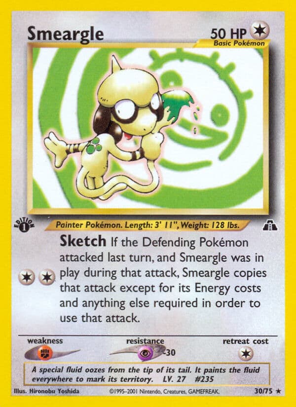 Smeargle — Neo Discovery Pokémon card