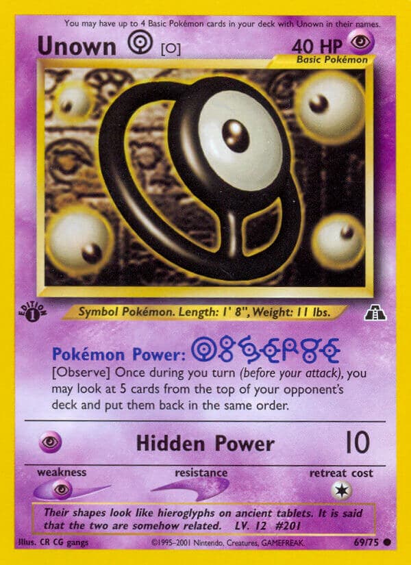 Unown O — Neo Discovery