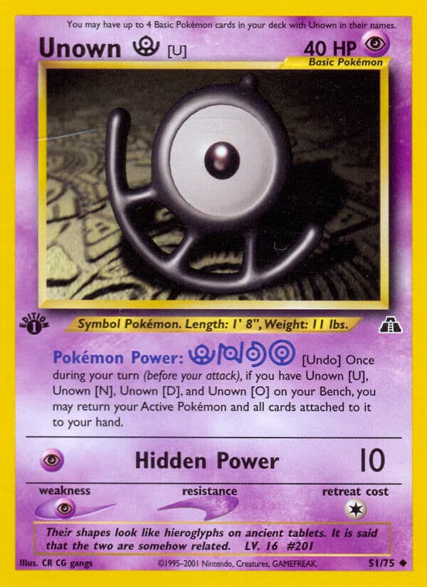 Unown U — Neo Discovery