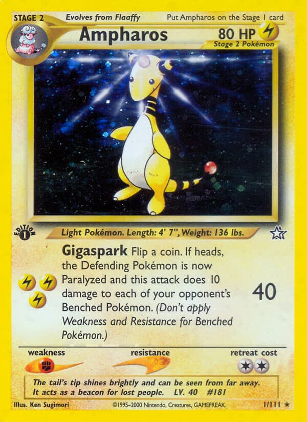 Ampharos — Neo Genesis Pokémon card