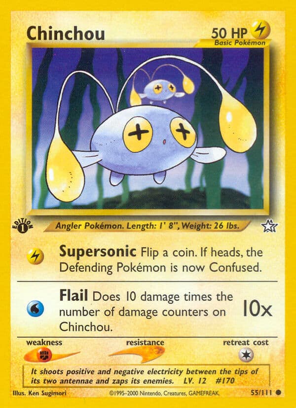 Chinchou — Neo Genesis Pokémon card