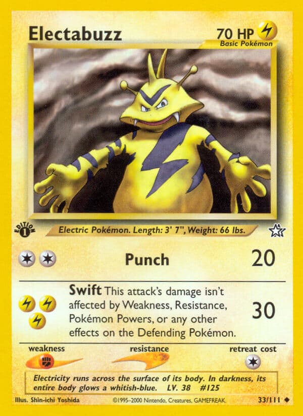 Electabuzz — Neo Genesis Pokémon card