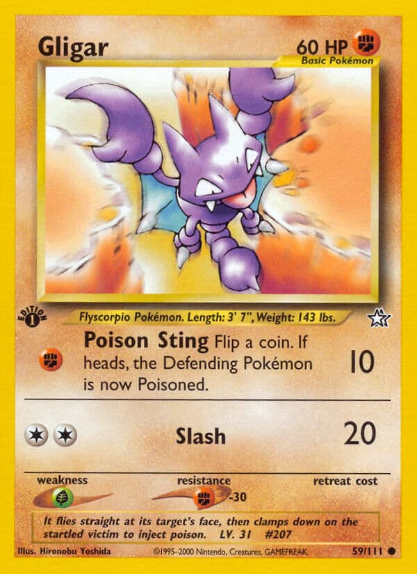 Gligar — Neo Genesis Pokémon card