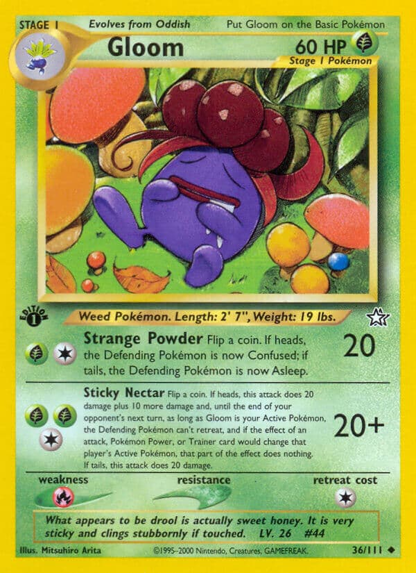 Gloom — Neo Genesis Pokémon card