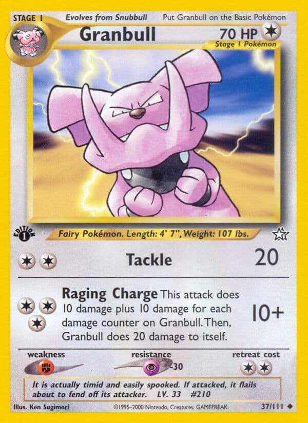 Granbull — Neo Genesis Pokémon card