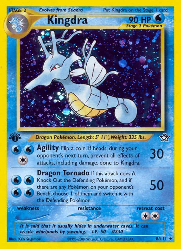 Kingdra — Neo Genesis Pokémon card