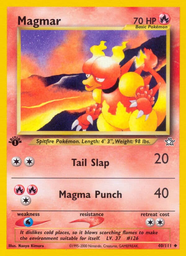 Magmar — Neo Genesis Pokémon card