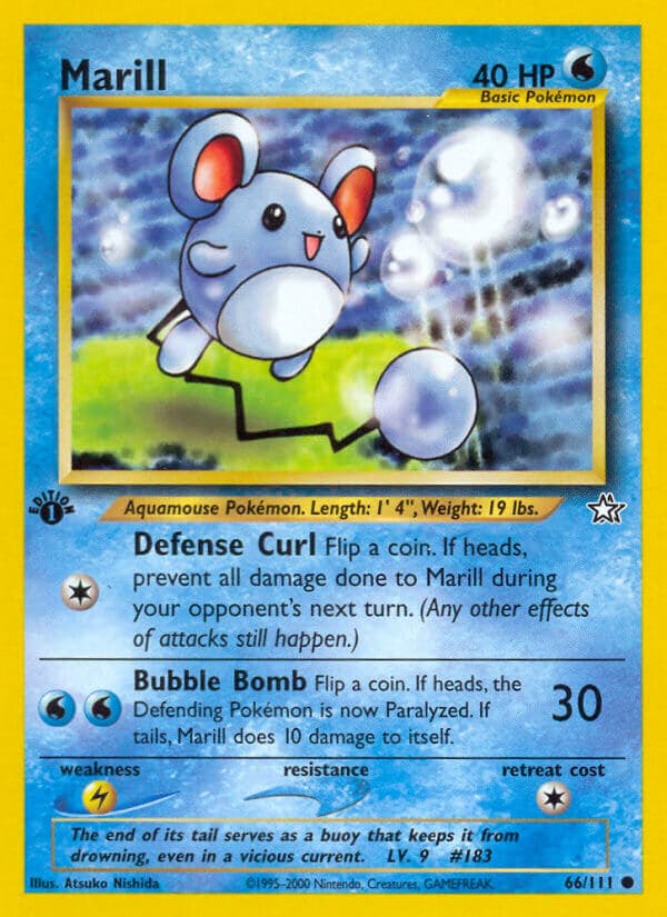 Marill — Neo Genesis Pokémon card