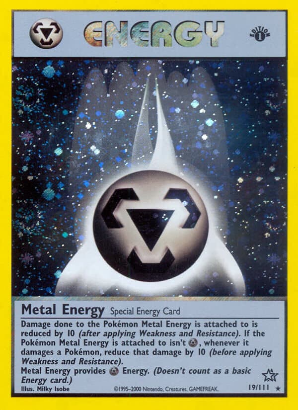 Metal Energy — Neo Genesis Pokémon card