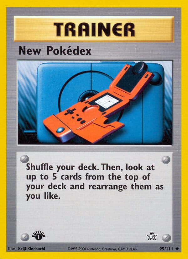 New Pokedex — Neo Genesis Pokémon card