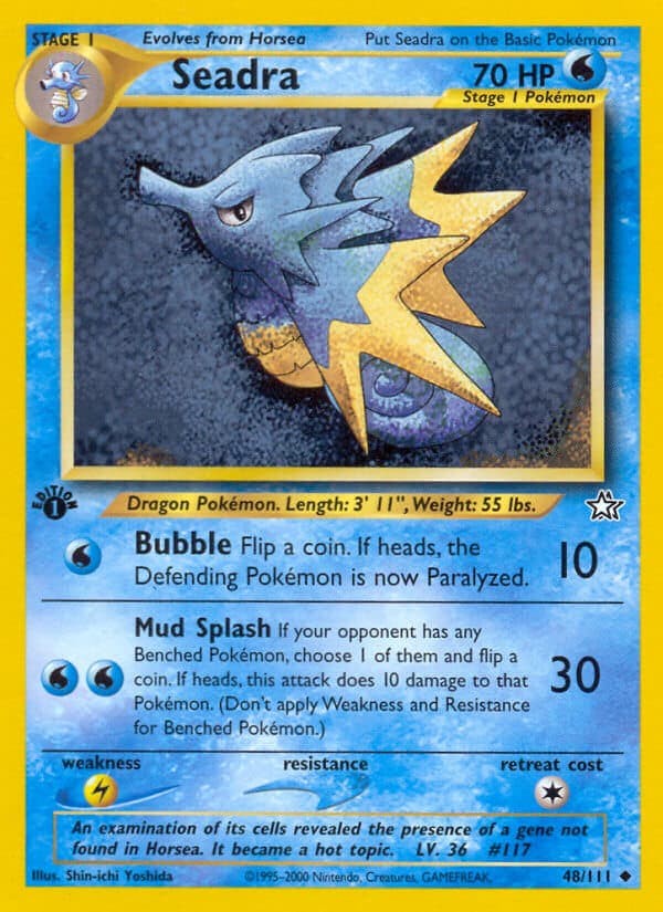 Seadra — Neo Genesis Pokémon card