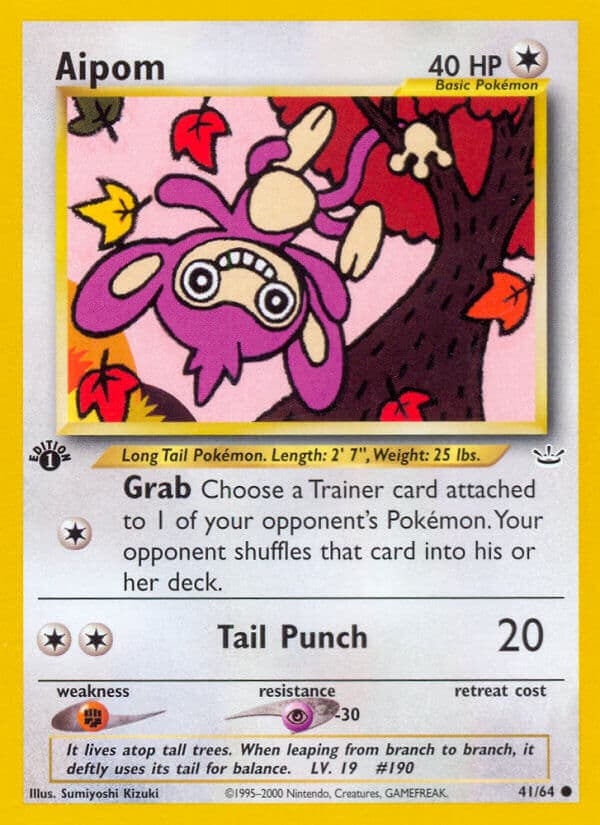 Aipom — Neo Revelation Pokémon card