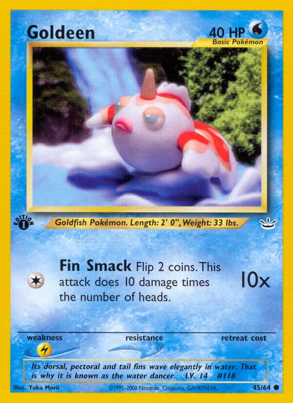 Goldeen — Neo Revelation Pokémon card