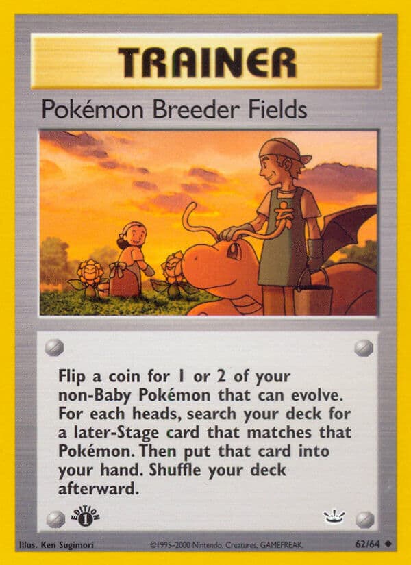 Pokemon Breeder Fields — Neo Revelation Pokémon card