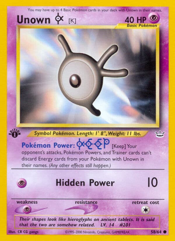 Unown K — Neo Revelation