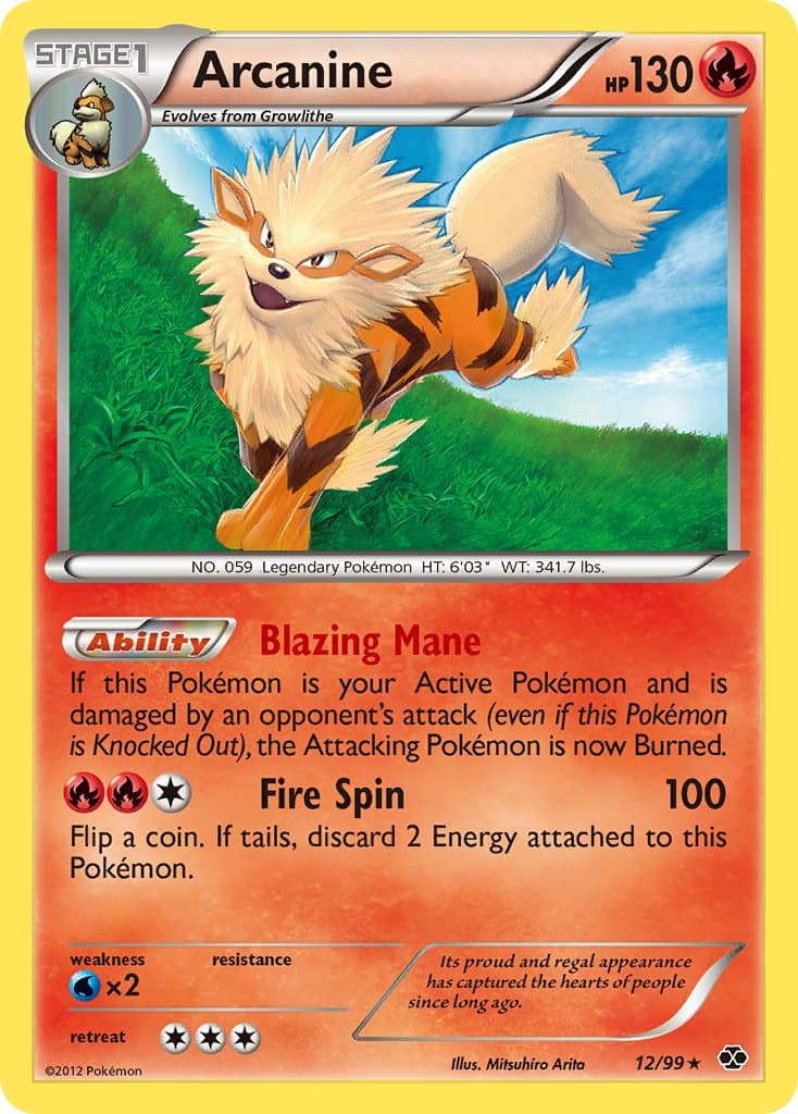 Arcanine — Next Destinies Pokémon card
