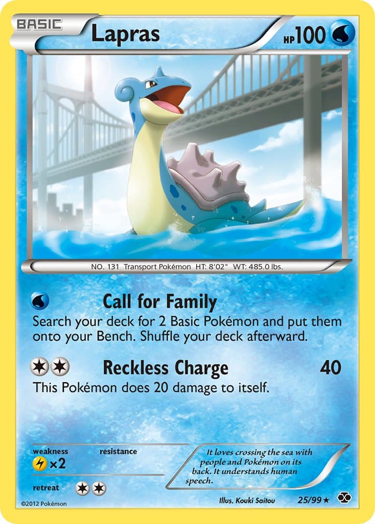 Lapras — Next Destinies Pokémon card