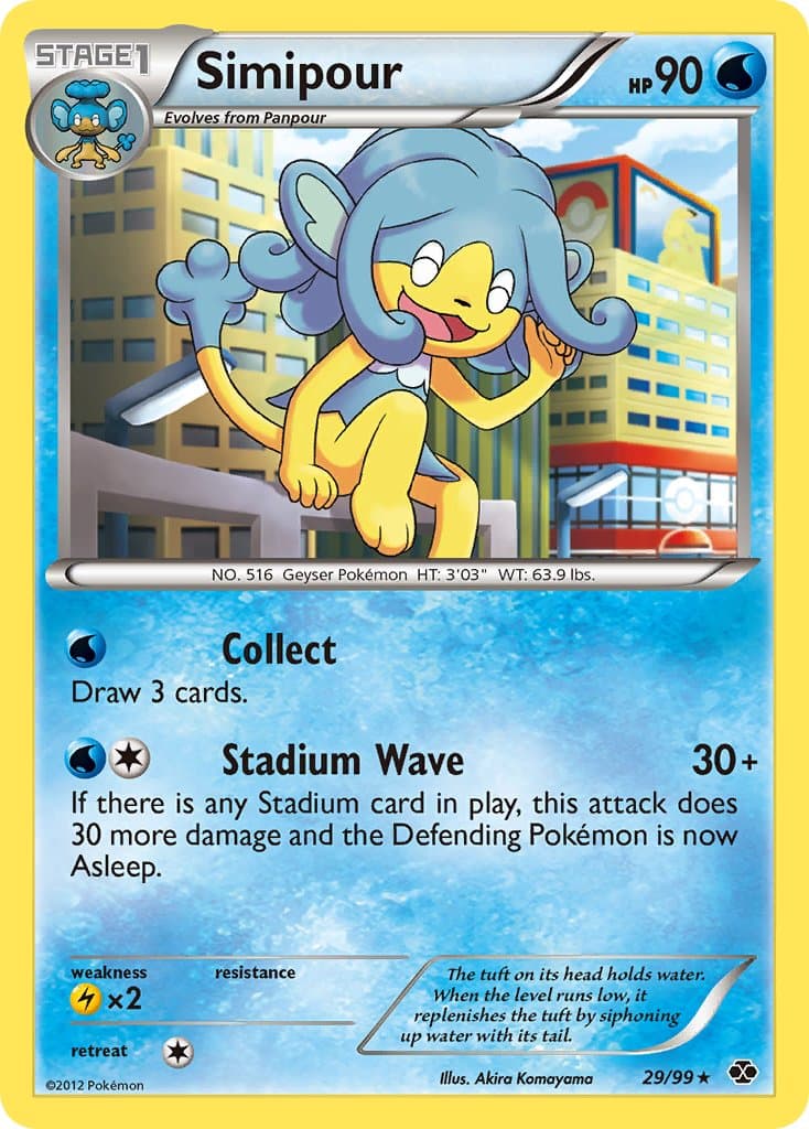 Simipour — Next Destinies Pokémon card
