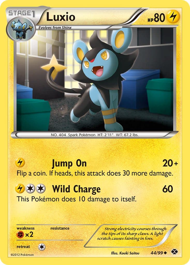 Luxio — Next Destinies Pokémon card